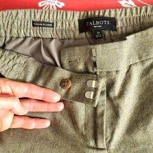 Talbots Petites Italian Flannel Slacks Sz 2P